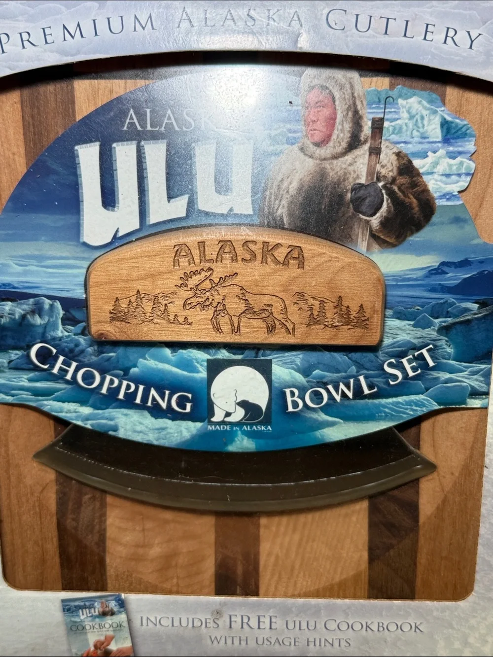 Premium Alaska Ulu Chopping Bowl Set
